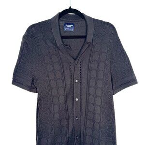 Abercrombie & Fitch Knit Polo Shirt — Men’s Small — Black